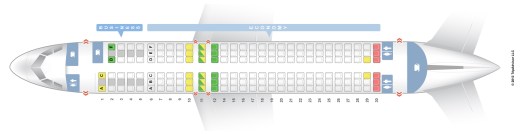 A-320 IB seat map