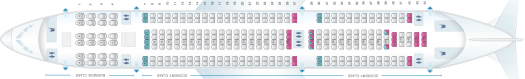 A-330-200 UX seat map