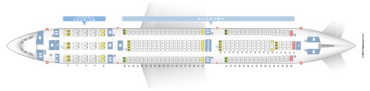 A-330-300 EVA seat map