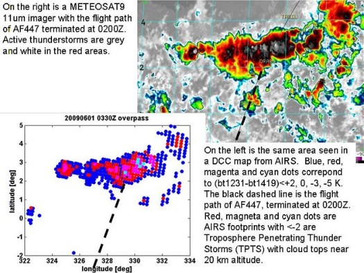 AF447 weather map
