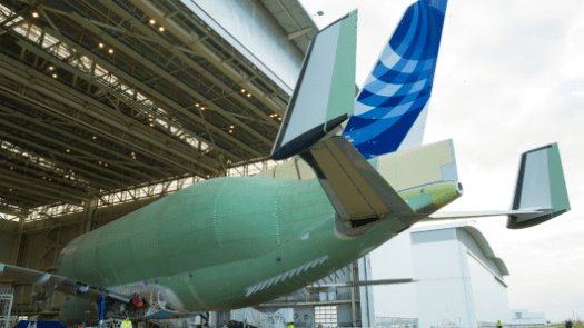 Airbus Beluga XL, rear wing tips