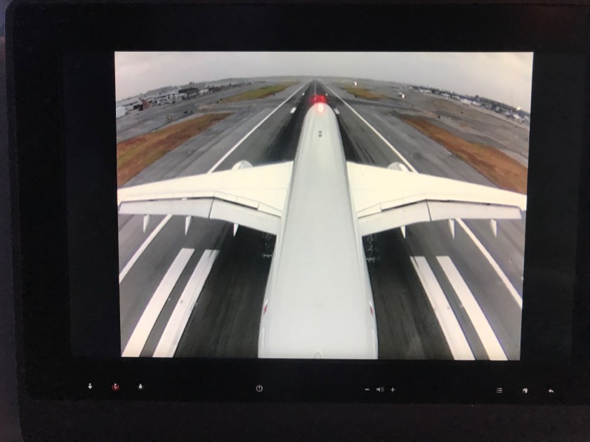 A-350-900 XWB rear camera landing view