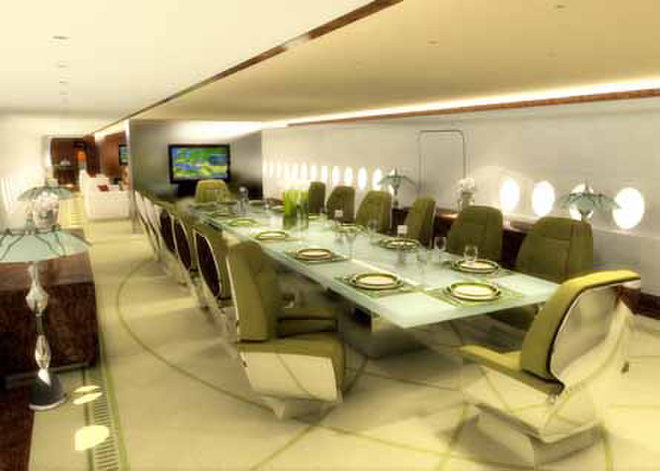 A-380 dining room