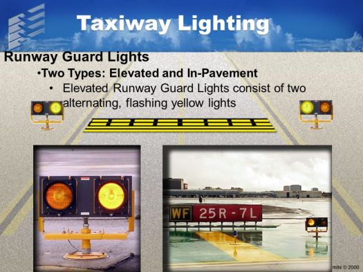 Taxiway lighting runway