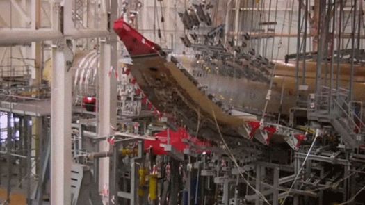 B-787-wing flex tests