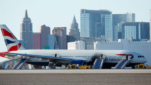 B-777-200ER BA incident LAS