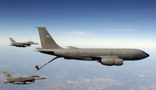 KC-135 in flight refuelling