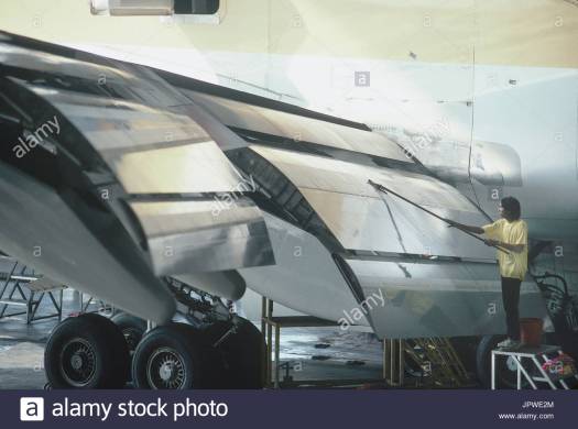 B-747 extended flaps