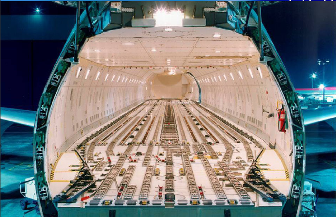 B-747-8F cargo bay