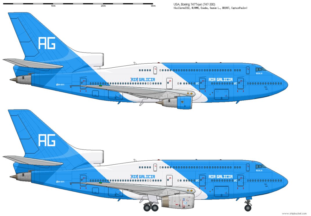 B-747 trijet, Air Galicia