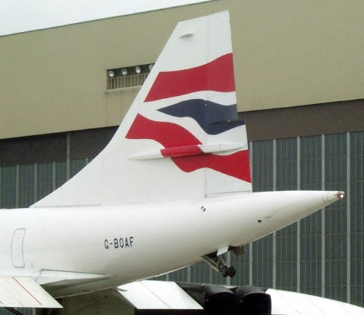 Concorde BA lower rudder