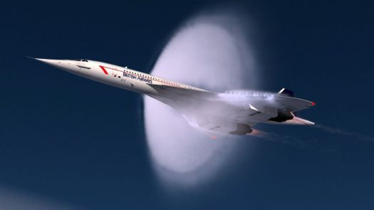 Concorde breaking the sound barrier