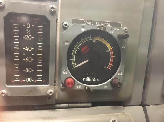 Concorde cosmic radiation reader