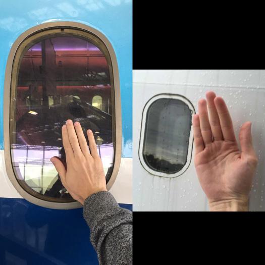 Concorde´s window vs B-787