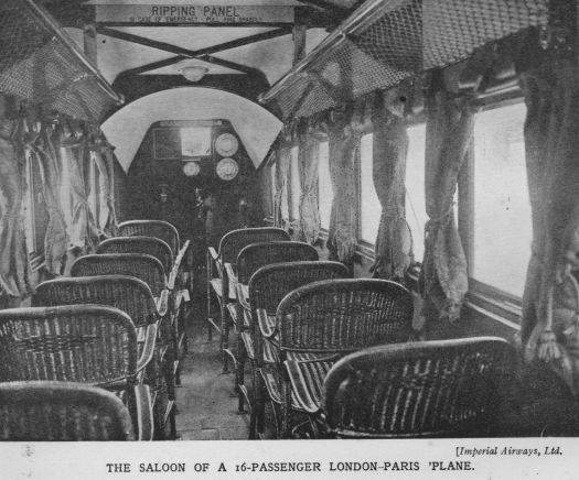 Imperial Airways vintage seats 1920