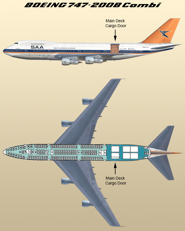 Cargo B-747 combi